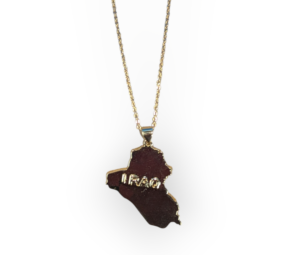 Iraq Map Necklace