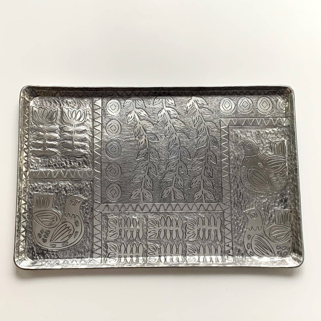 Pigeon Decorative Tray - Rectangular