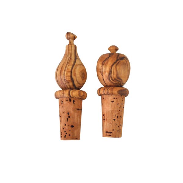 Olive Wood Bottle Stopper
