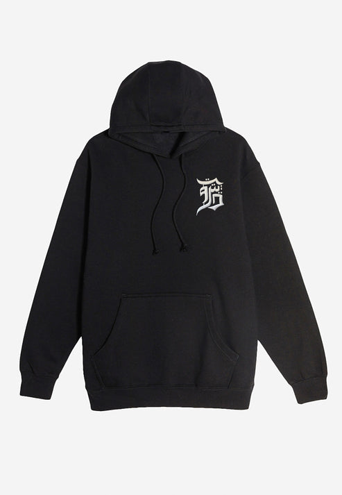 Yalla Detroit Arabic Calligraphy Hoodie - Black