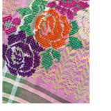 Hand embroidered Flowers Keffiyeh