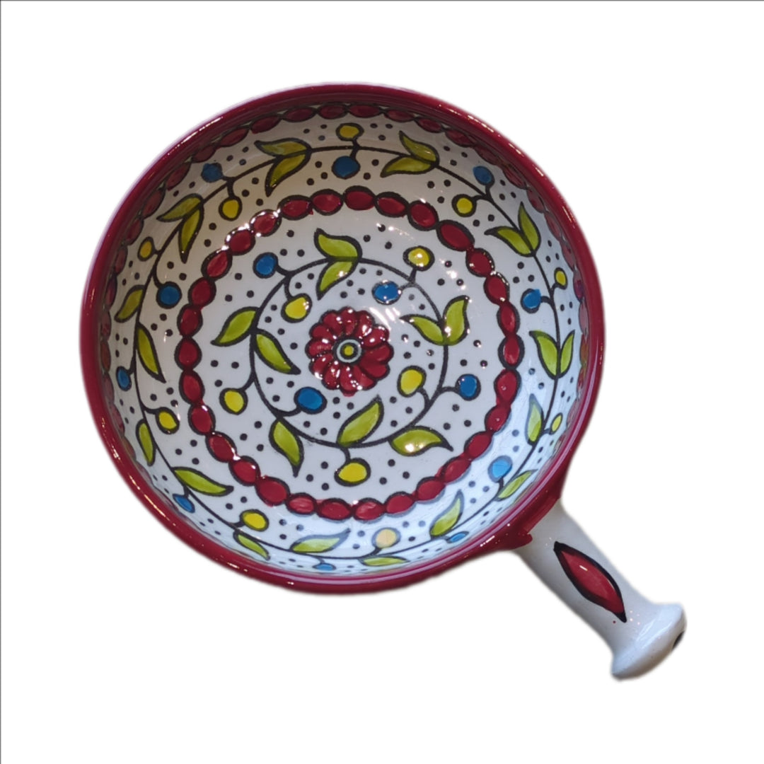 Ceramic plate with handle (Made in Palestine)