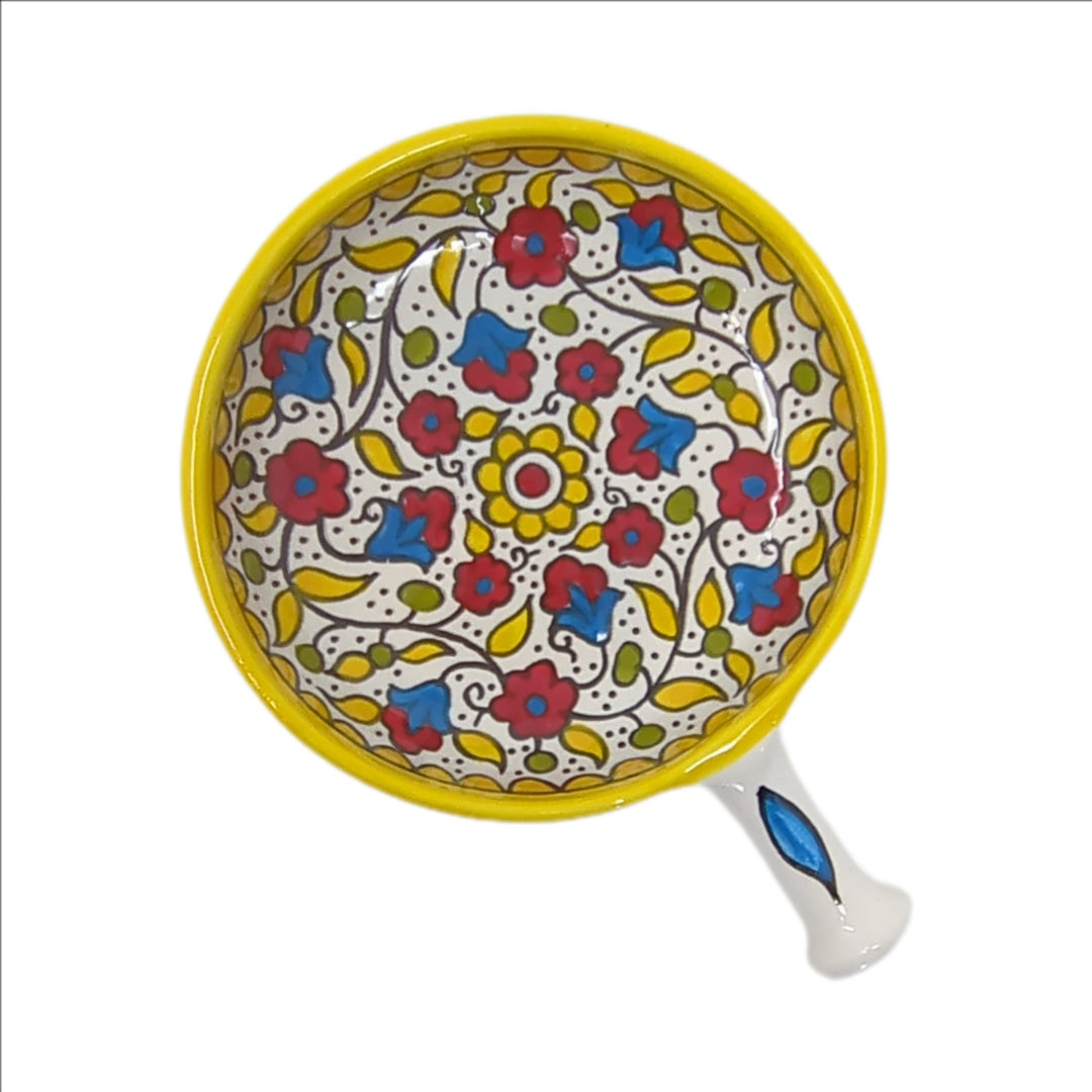 Ceramic plate with handle (Made in Palestine)