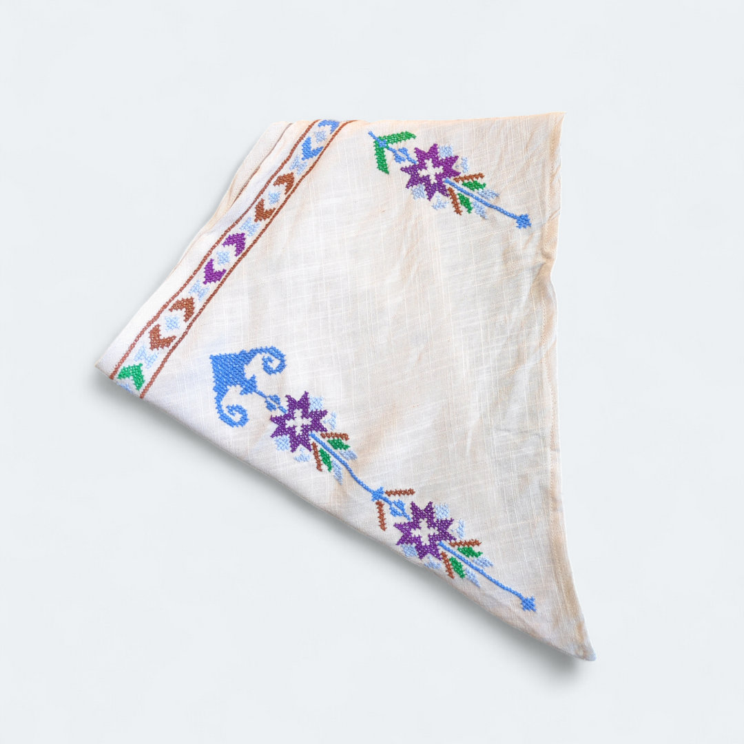 Tatreez Linen Bandana