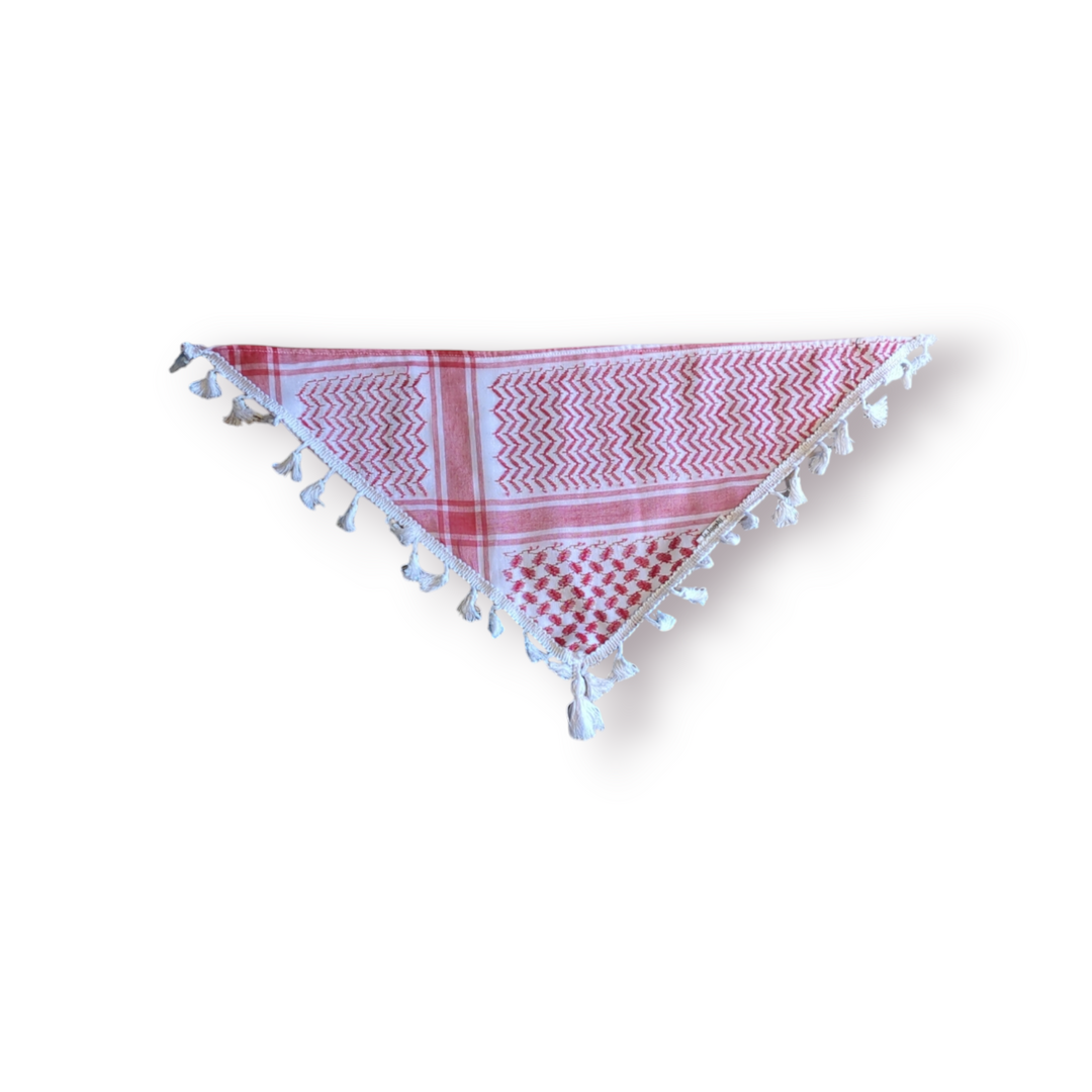 Keffiyeh Bib with Fringe