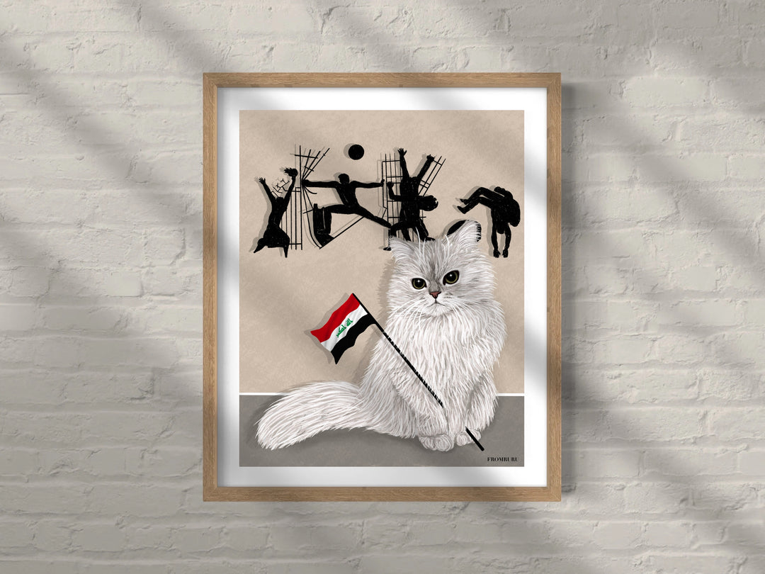 FROMRURU Cat Art Prints