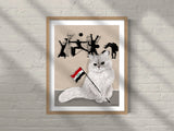 FROMRURU Cat Art Prints