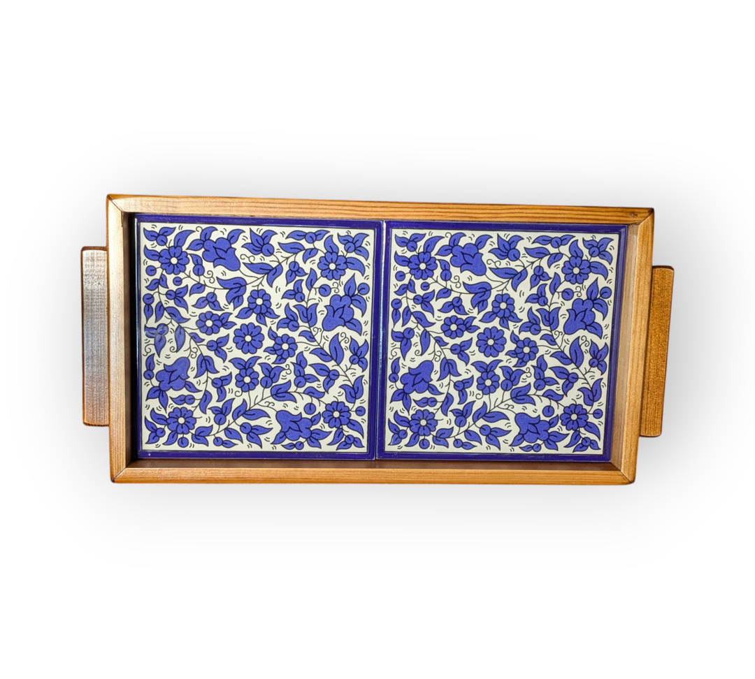Tiled Tray (2 Tiles) - Made in Palestine