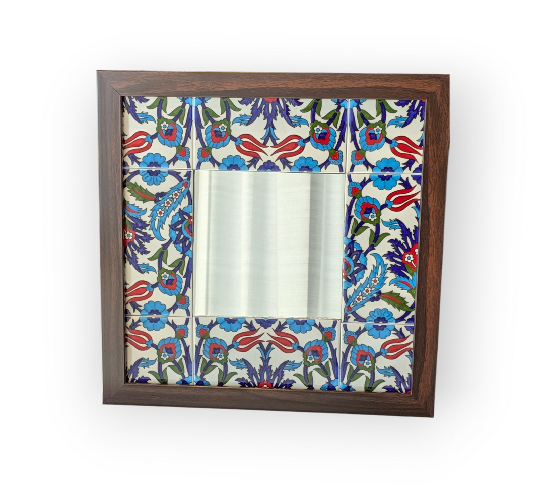 Small Khalili Tile Mirror (Made in Palestine)