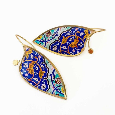 Silk Road Leaf Shape Earrings