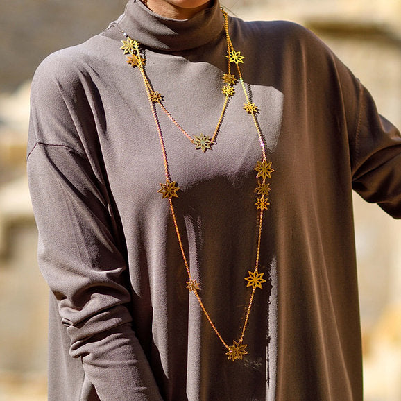 Barquq shooting stars necklace