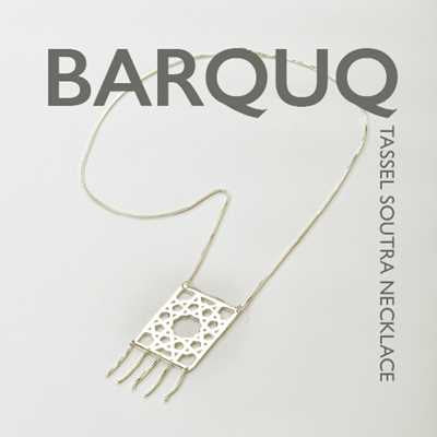Barquq soutra tasselled necklace