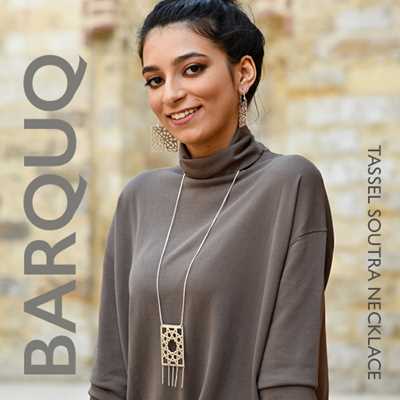 Barquq soutra tasselled necklace