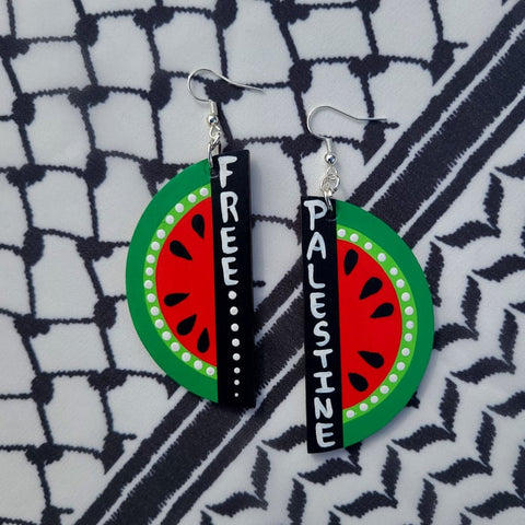 Free Palestine Earrings