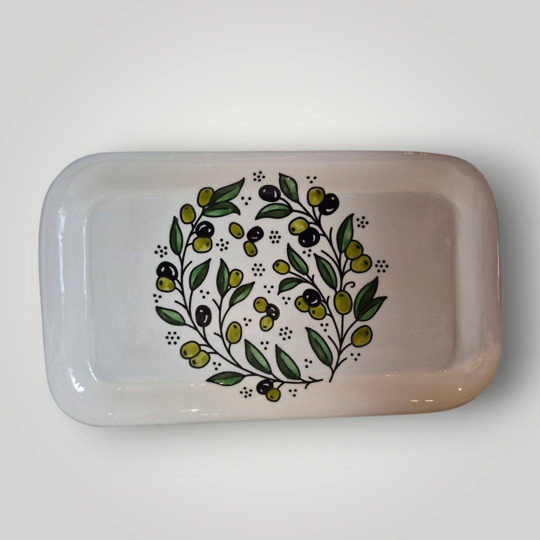 Rectangular Serving Platter (Rounded edges) Made in Palestine