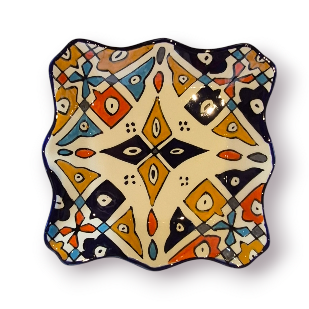 Square Fez Serving Plate (Large)