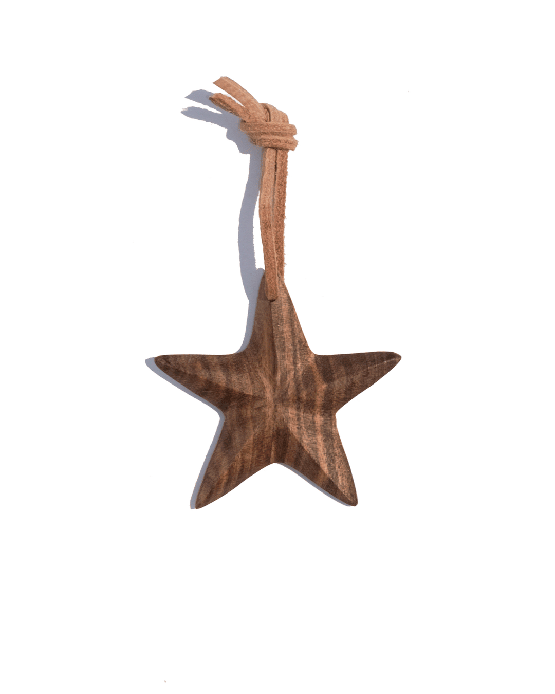 Walnut Star Ornament
