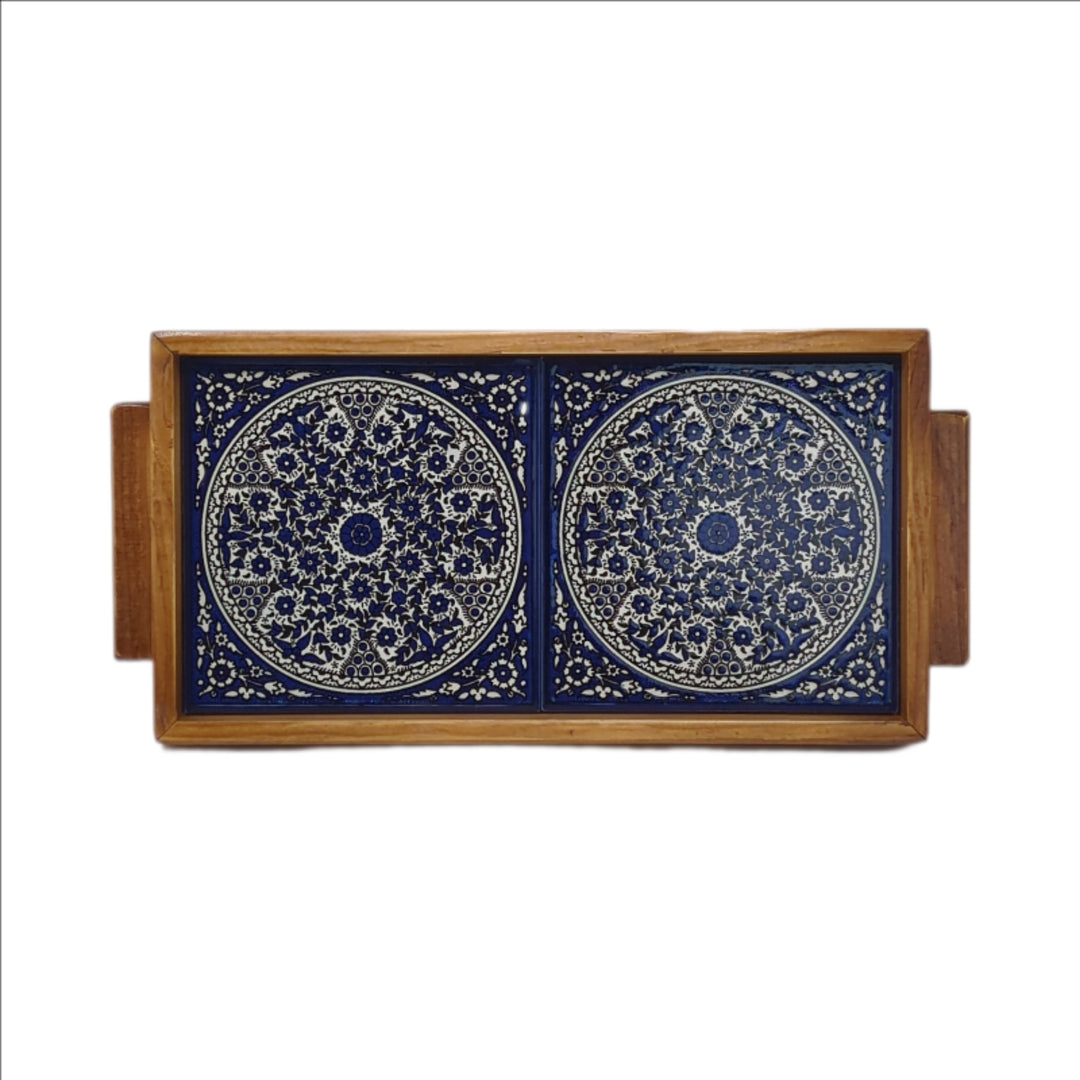 Tiled Tray (2 Tiles) - Made in Palestine