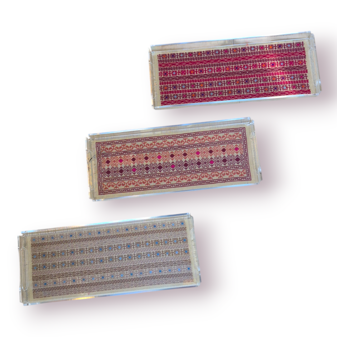 INAASH - Long Plexi Tray with Tatreez