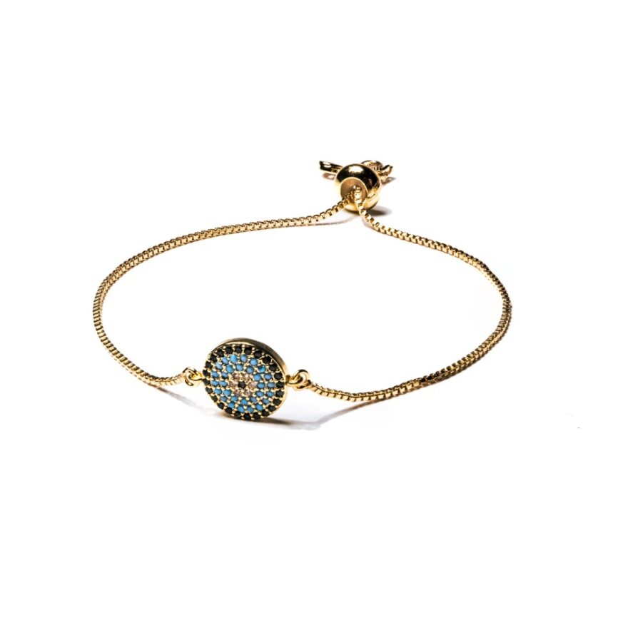 Mena Jewelry Adjustable Large Round Eye Bracelet