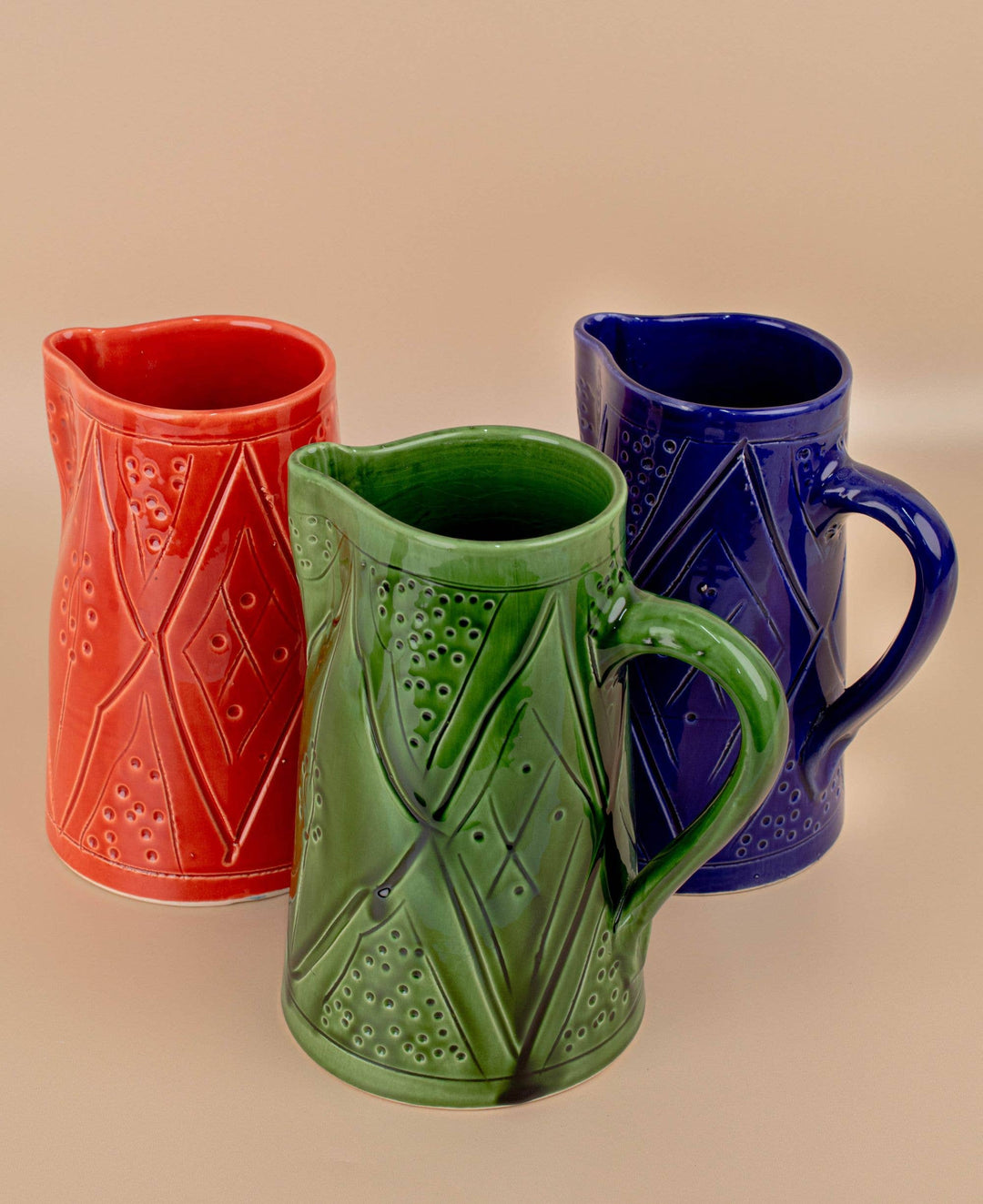 Handmade Ceramic Moroccan Pitcher