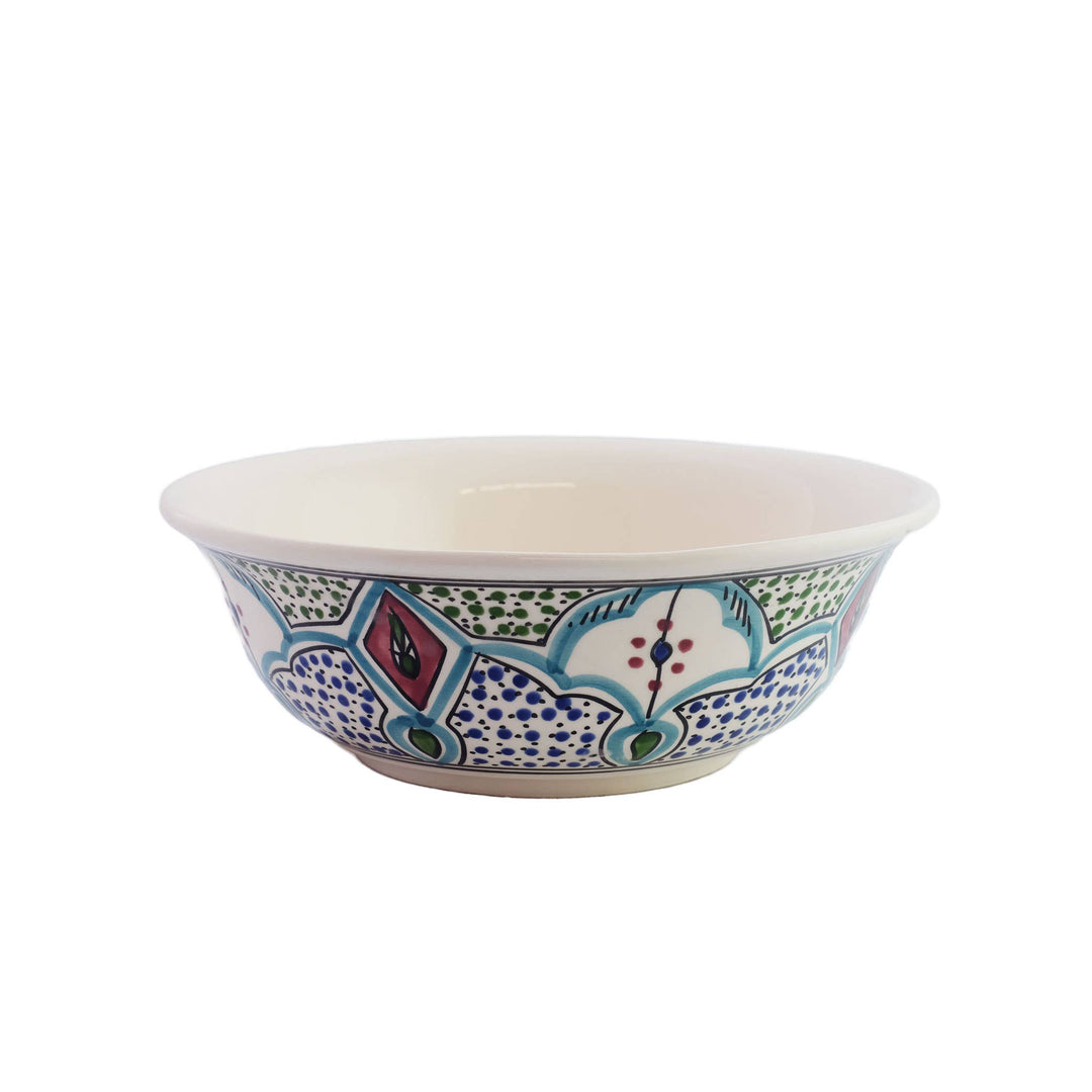 10" Amira Medium Deep Ceramic Serving Bowl, Stoneware Bowl