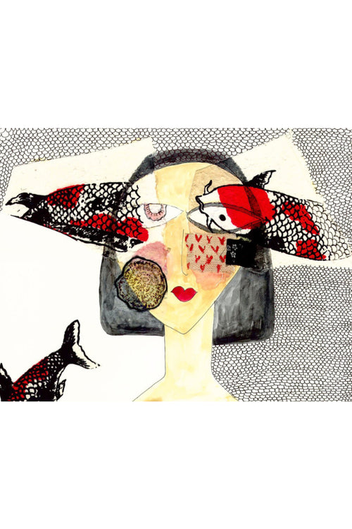 Kittaba 4.5x6.5 Art Prints with Matting
