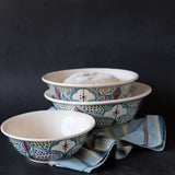 10" Amira Medium Deep Ceramic Serving Bowl, Stoneware Bowl