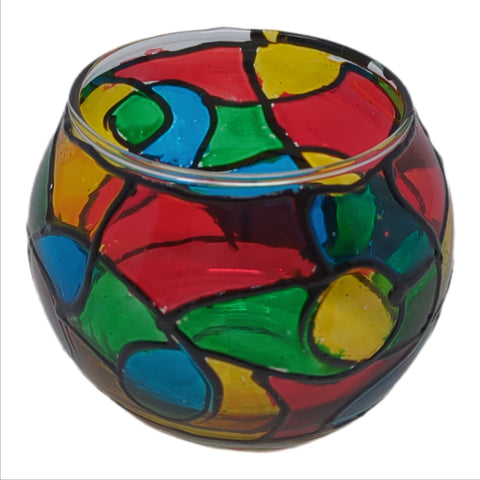 Stained Glass Candle Holders (Made in Palestine)