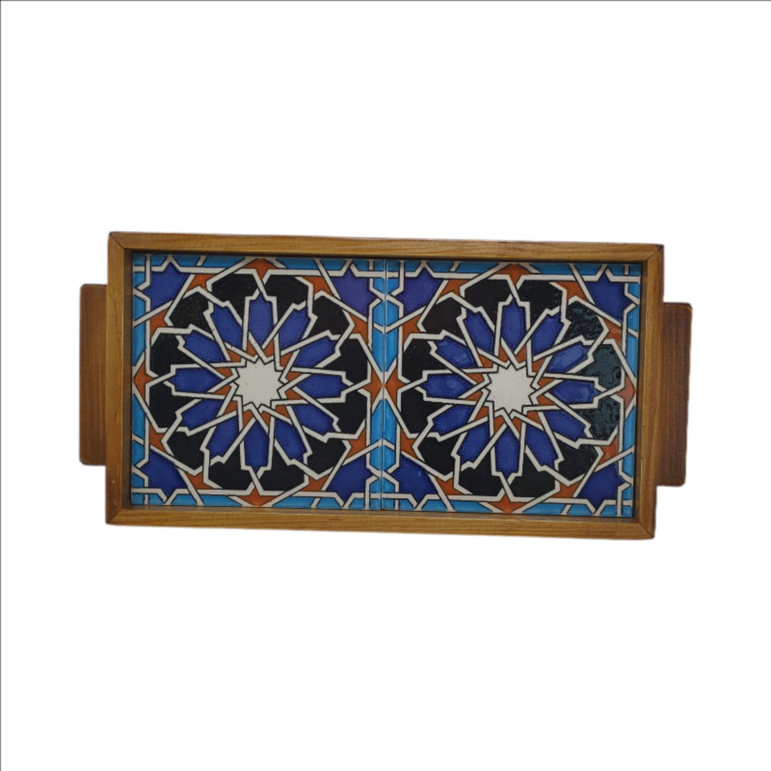Tiled Tray (2 Tiles) - Made in Palestine