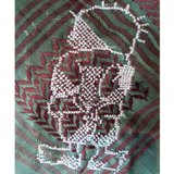 Hand embroidered Handala Keffiyeh