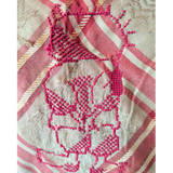 Hand embroidered Handala Keffiyeh