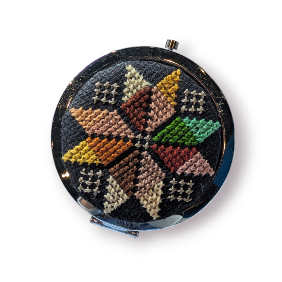 Tatreez Compact Mirror