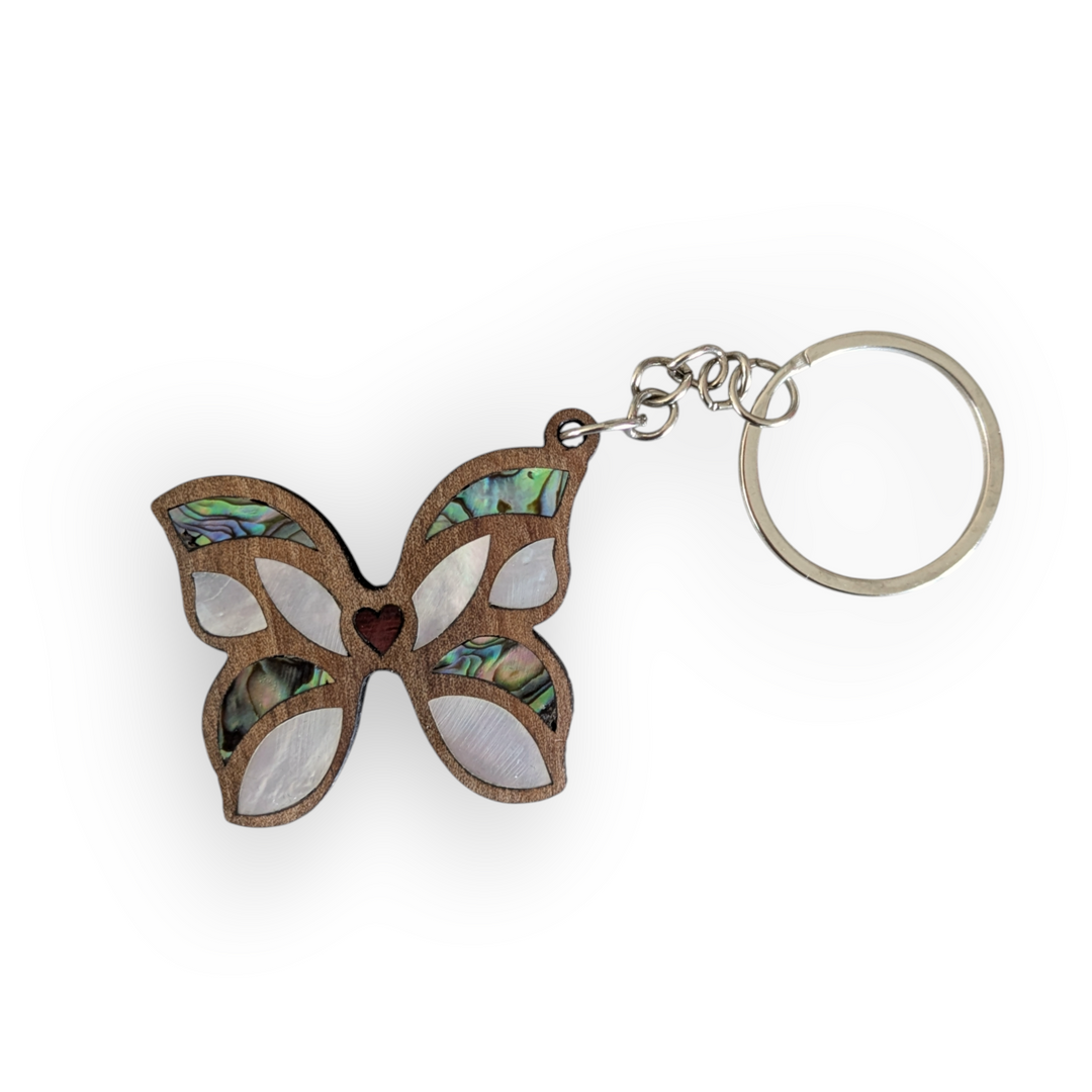 Damascene keychain