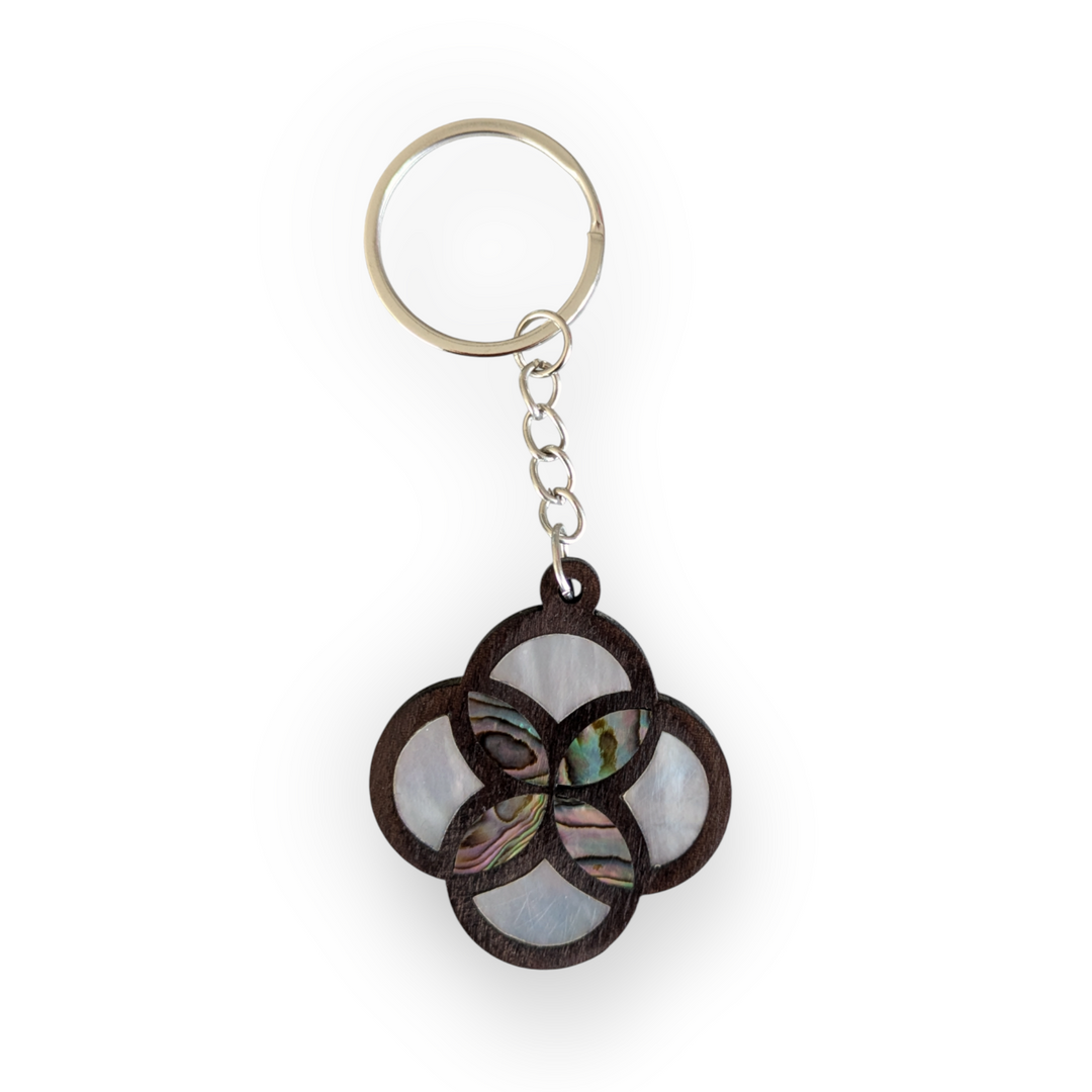 Damascene keychain