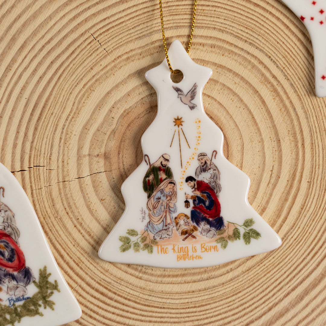 Ceramic ornament: The King is Born