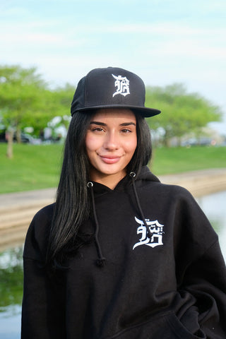 Yalla Detroit Arabic Calligraphy Hoodie - Black