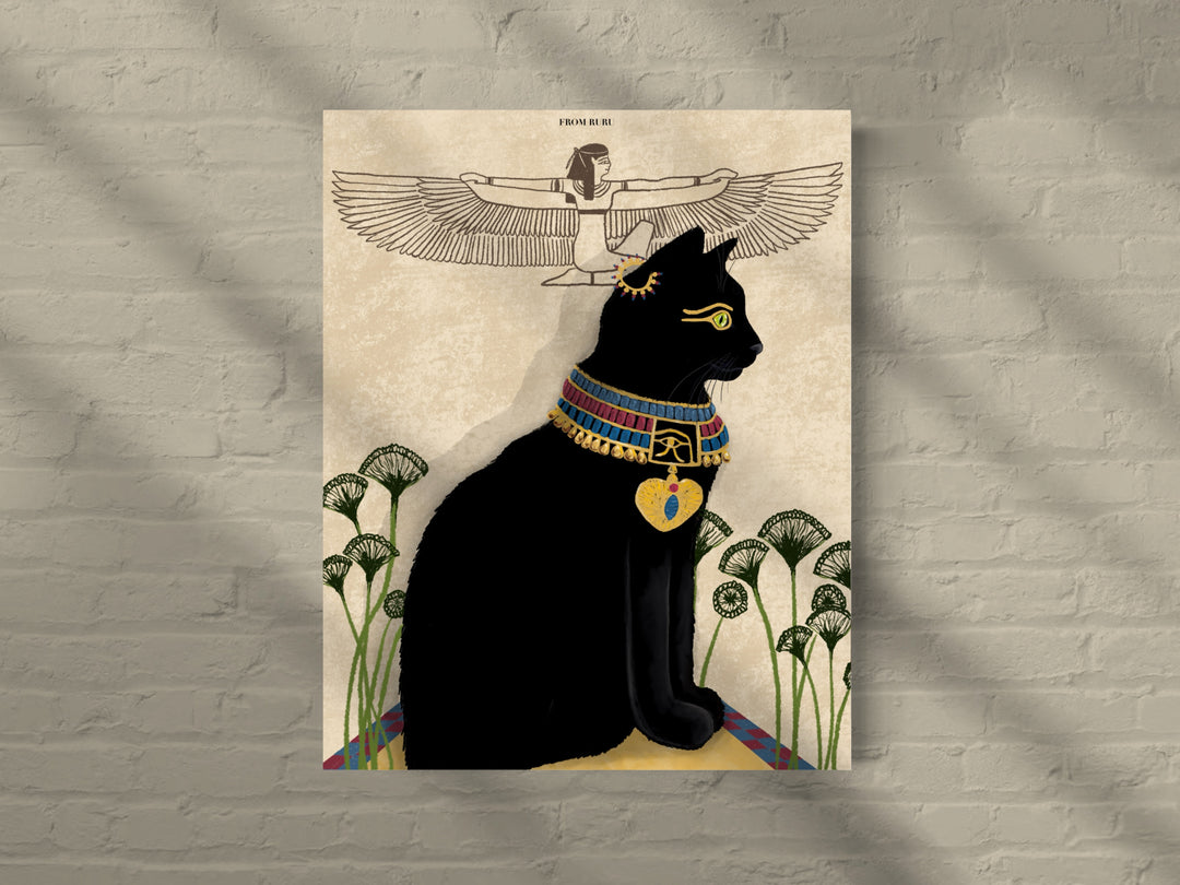 FROMRURU Cat Art Prints