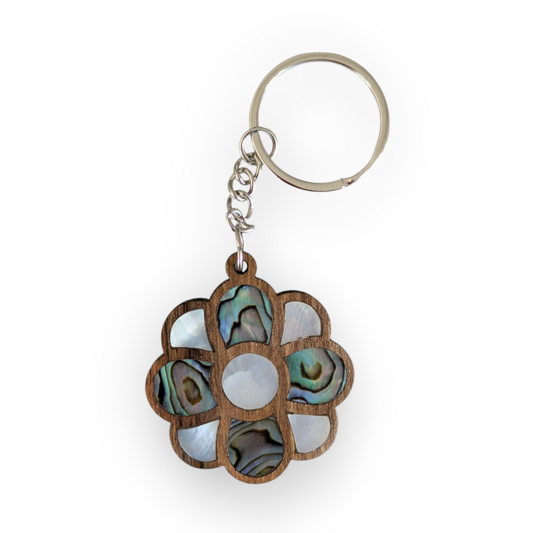 Damascene keychain