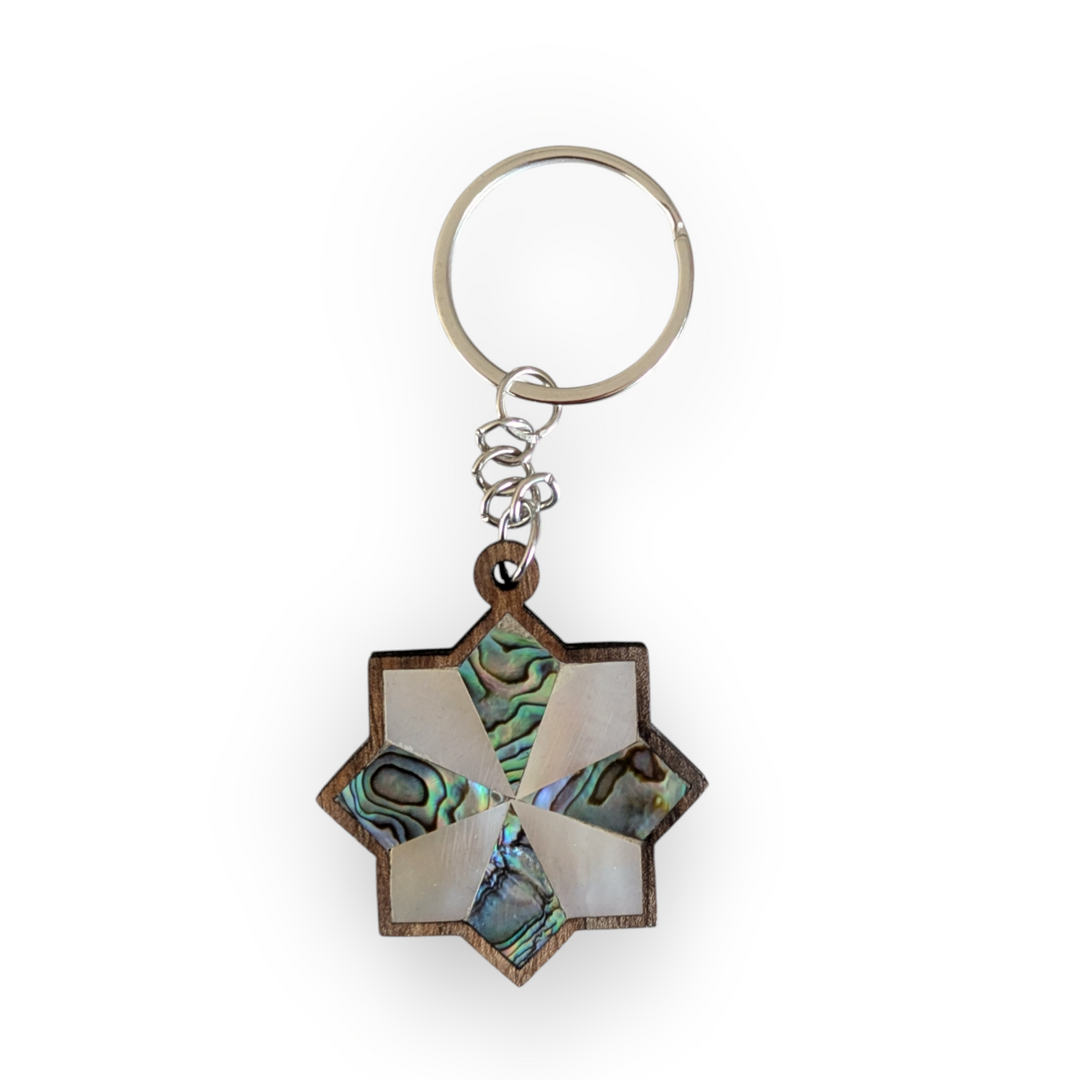 Damascene keychain