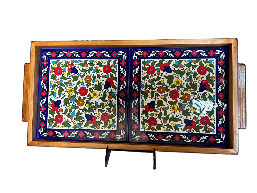 Double tiled serving tray (Made in Palestine)