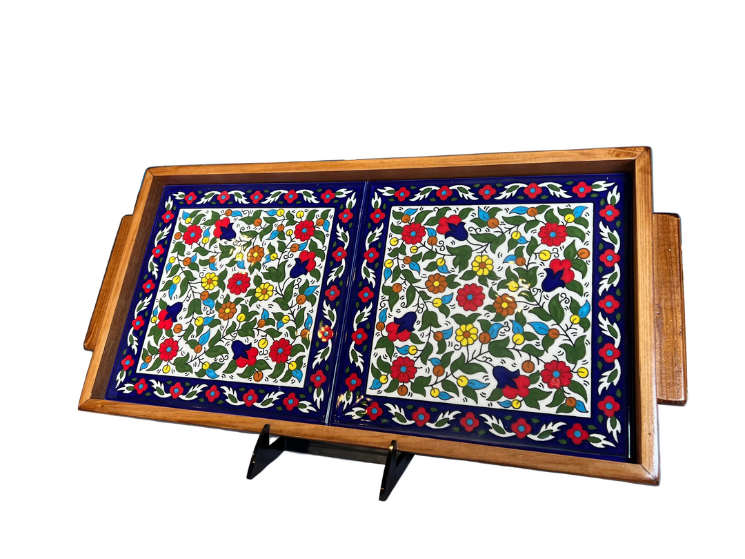 Double tiled serving tray (Made in Palestine)