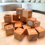 My First Arabic Alphabet Wooden Blocks with Dry Erase Activity Cards