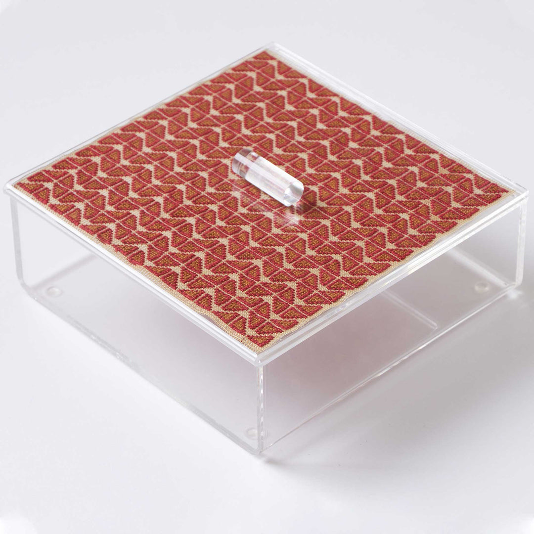 INAASH - Plexi Glass Box with Tatreez Lid