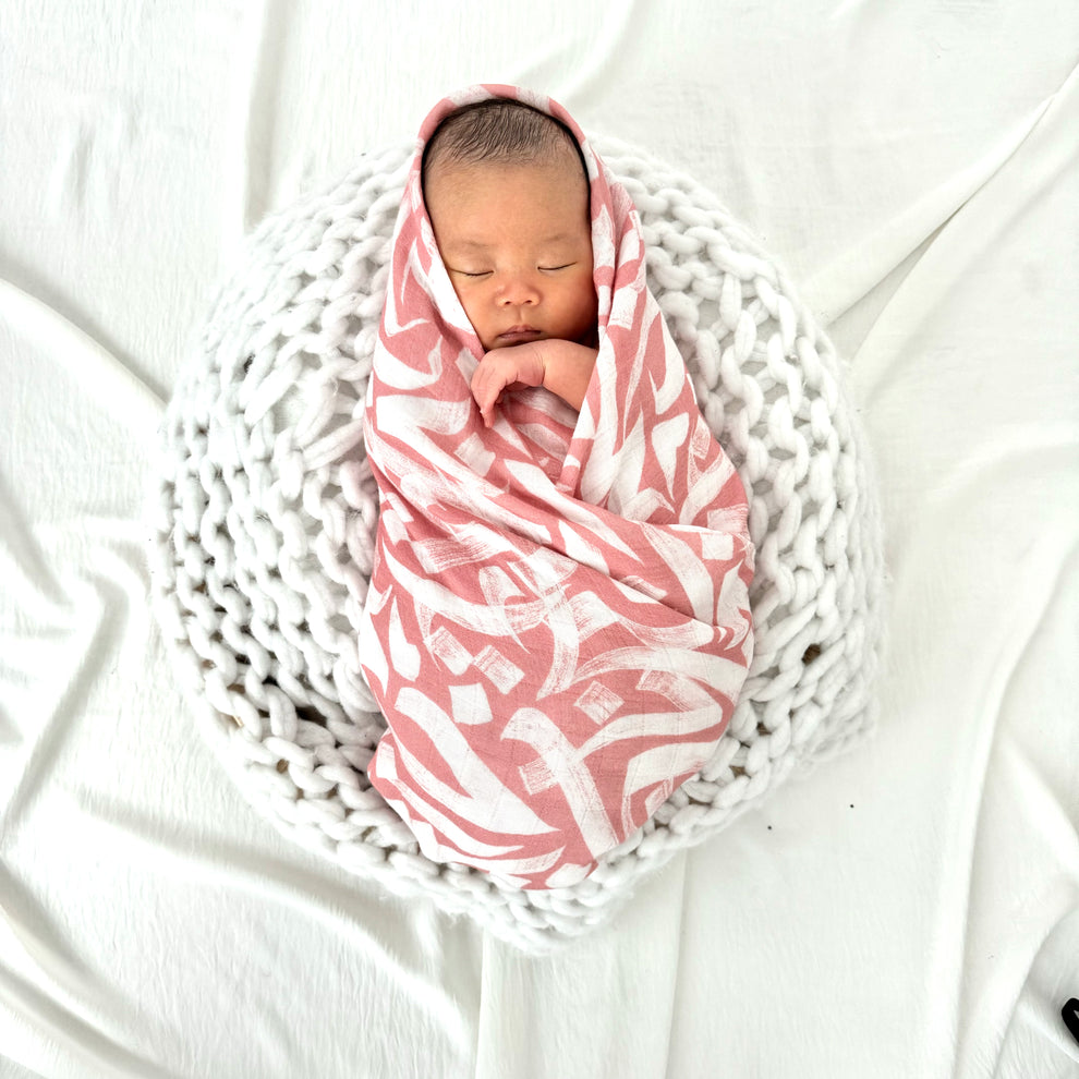 Calligraphy baby swaddle