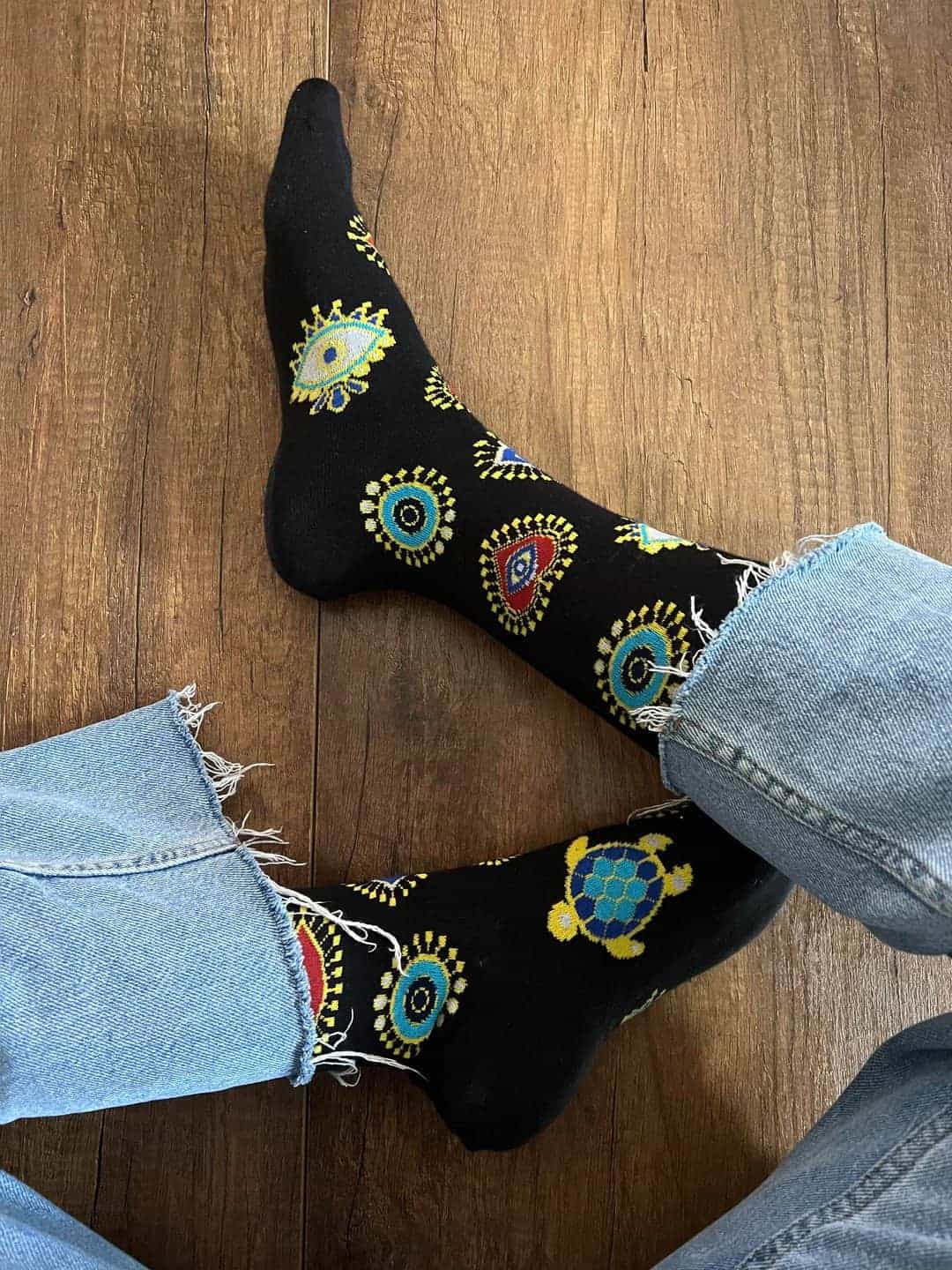 Lucky Charms Black Socks