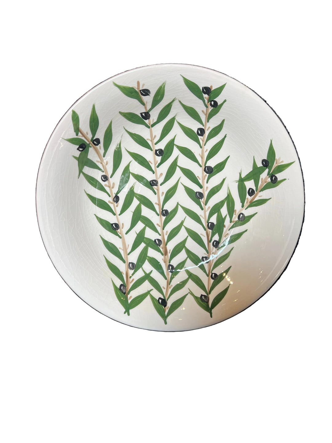 NJubeil: 13in Round Serving Dish - Olives