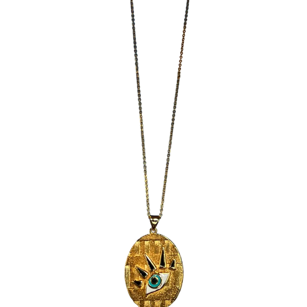 Contemporary Eye Pendant with Necklace