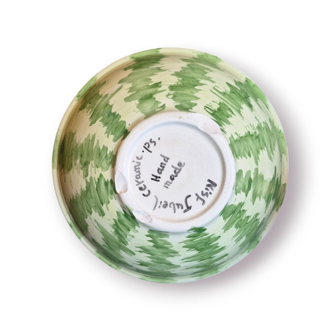NJubeil: Deep Serving Bowl - Watermelon Motif (8.5in)