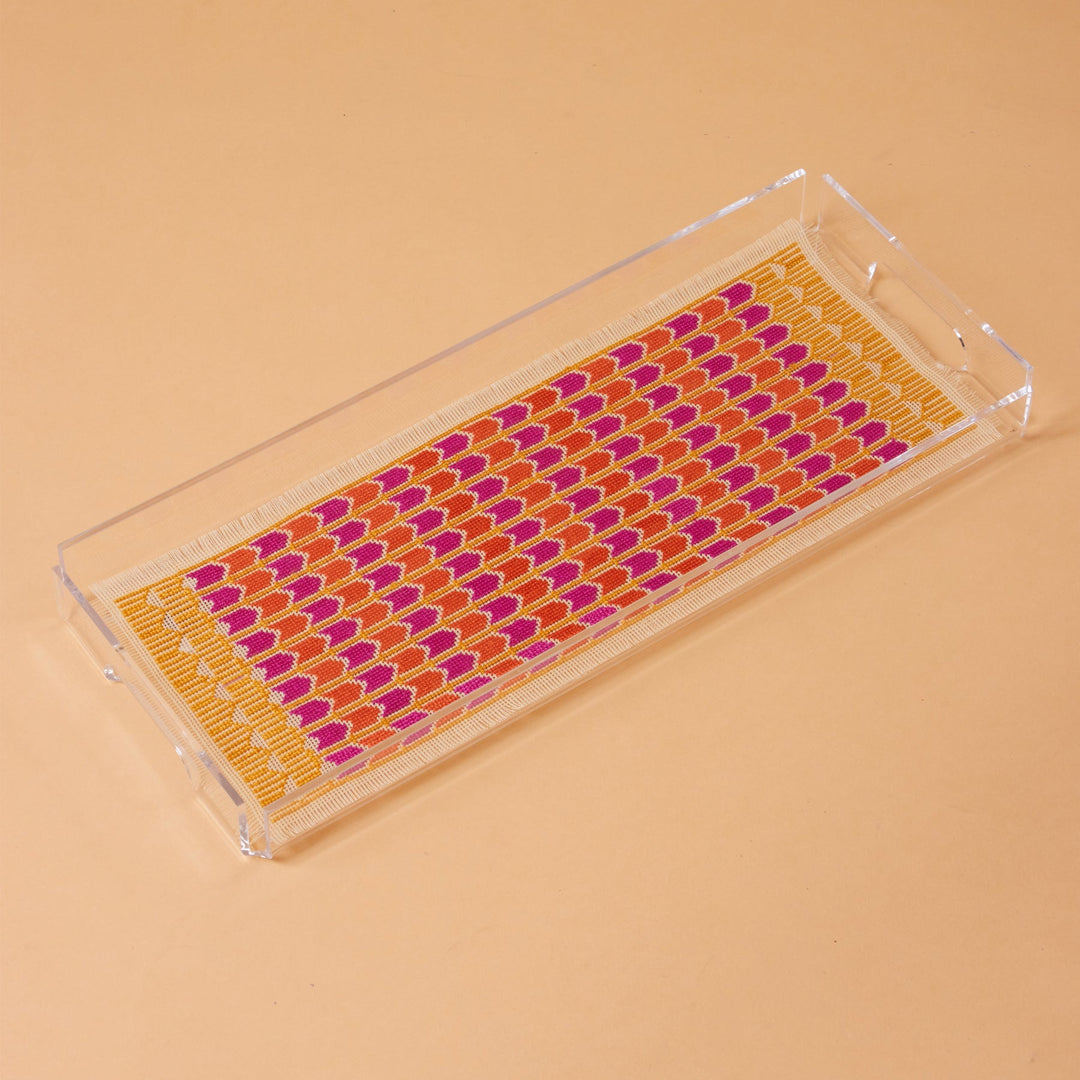 INAASH - Long Plexi Tray with Tatreez